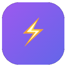 ClipSpeedAI premium lightning mark