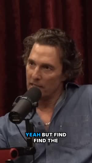 Matthew McConaughey listening, captioned vertical clip