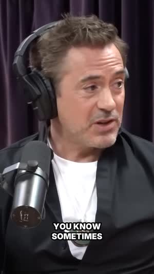 Robert Downey Jr. speaking, captioned vertical clip